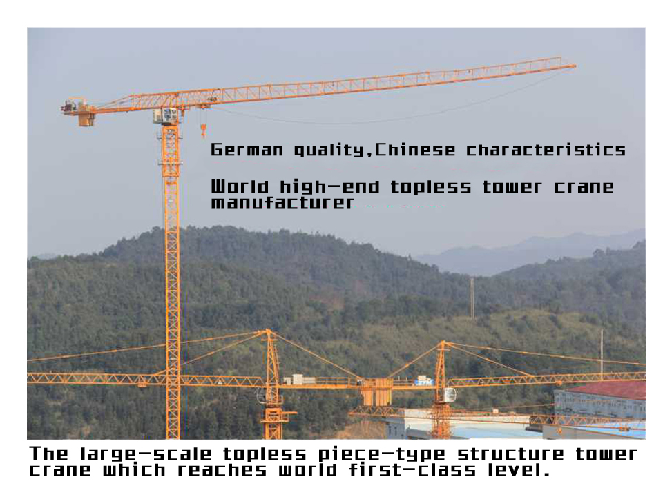 Flat -head tower crane manufacturing experts